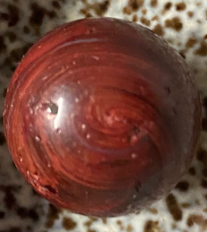 M.F. Christensen Brick Shooter Marble-13/16”-Near Mint minus condition-8.0