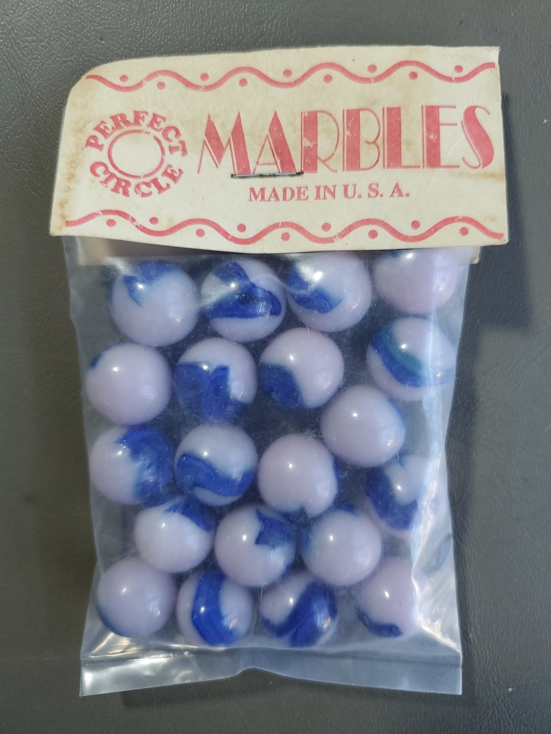 Vintage-Perfect Circle Brand Marbles USA MARBLES