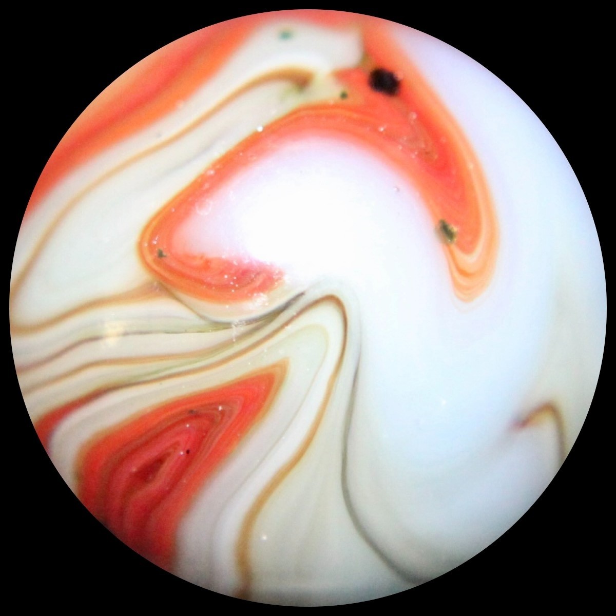 JABO Kokomo Glass Marble Collector Series: Rare KOG Glass w/Killer Flames