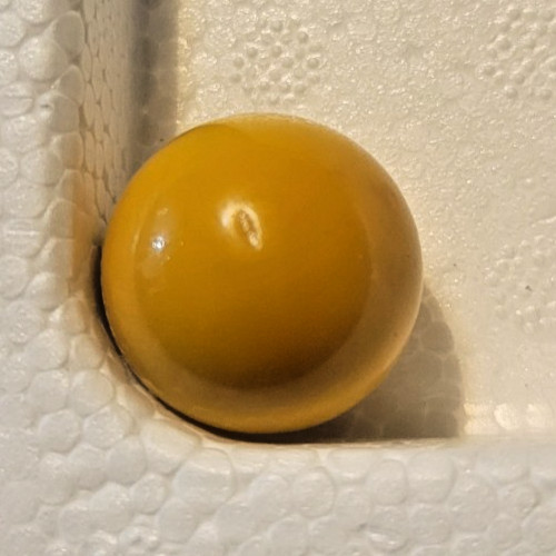 Vintage Peter Parker Spiderman #2 Yellow Glass Marble