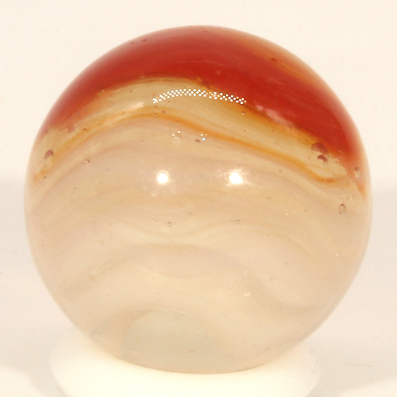 Vitro Agate Phantom Conqueror Marble 5/8″ Mint