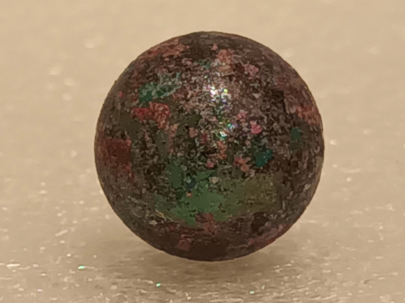 Unique and Beautiful Saturn Design Collectible Handmade Hand Painted Art Marble