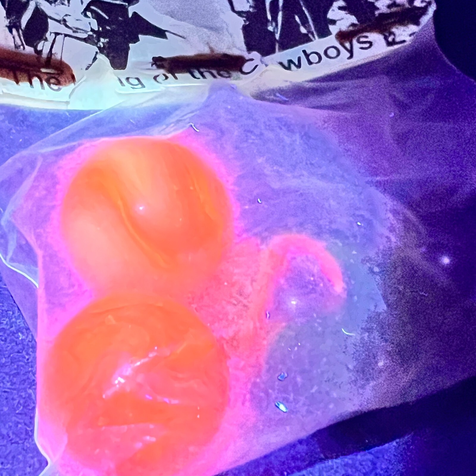 Rio Theatre Shooter Marbles 4 Advertising Promotional Movies Amber Swirl Glows