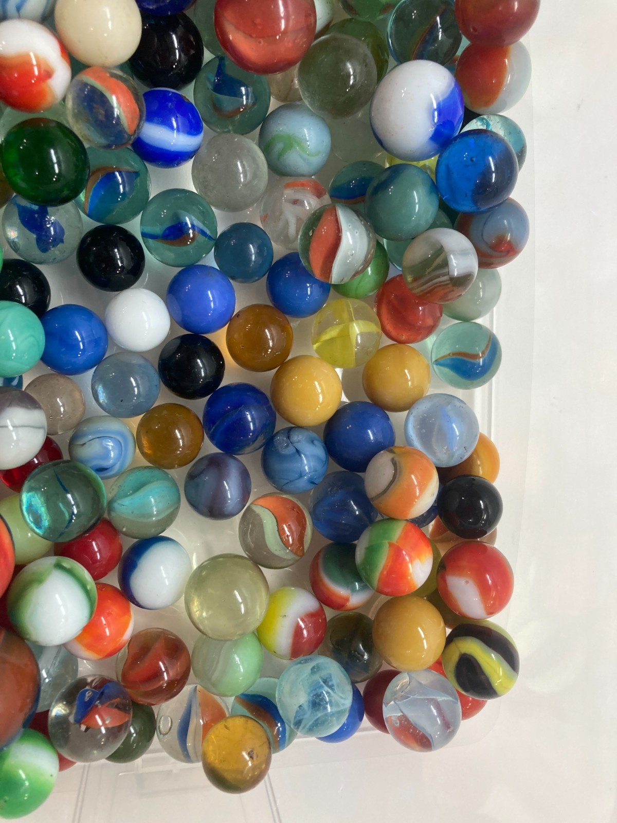 Vintage Glass Marble Collection mixed large lot estate 225 + pieces