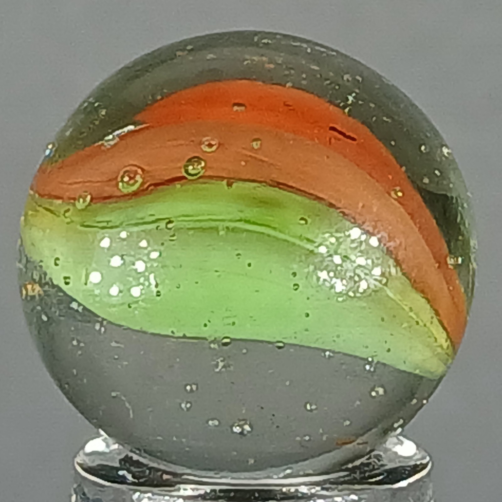 Vintage Tri-Color Hybrid Cat’s Eye Marble .62 Inches Near-Mint Condition