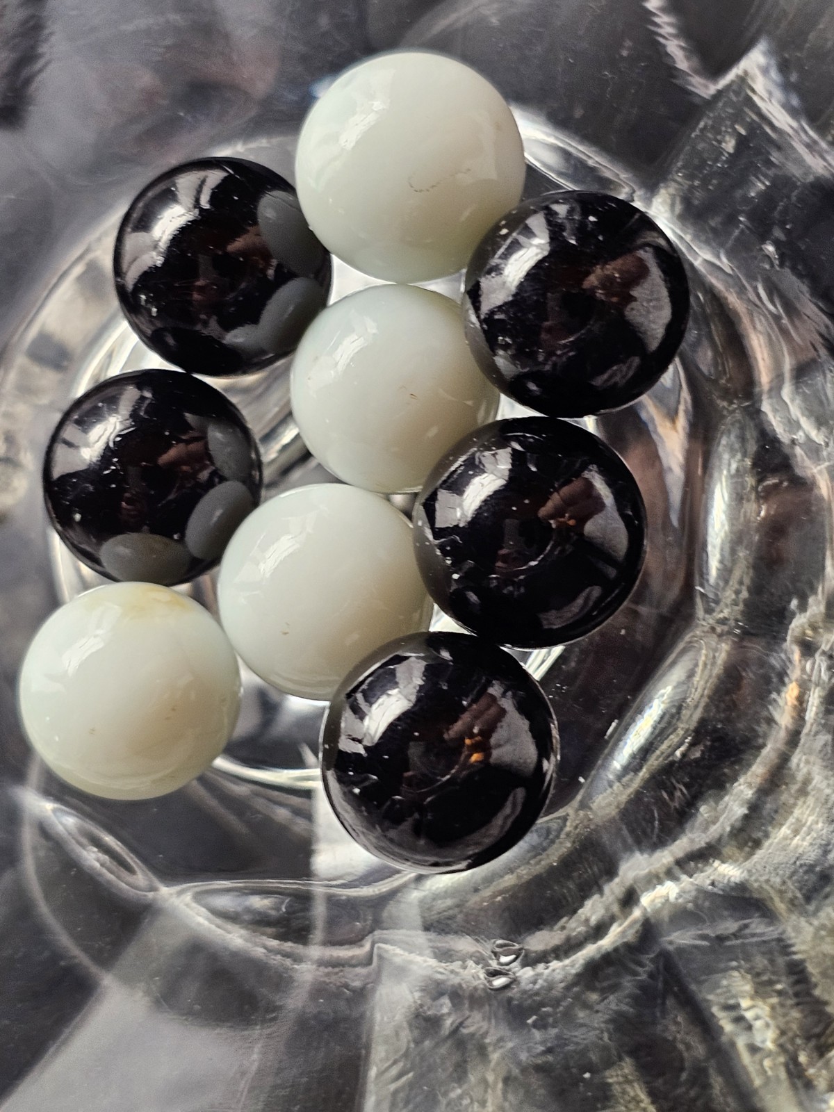 Vintage Estate 2lb+ Mixed Lot 215 Toy Marbles- Swirl, 4-6 Vane Cat’s Eye, & More