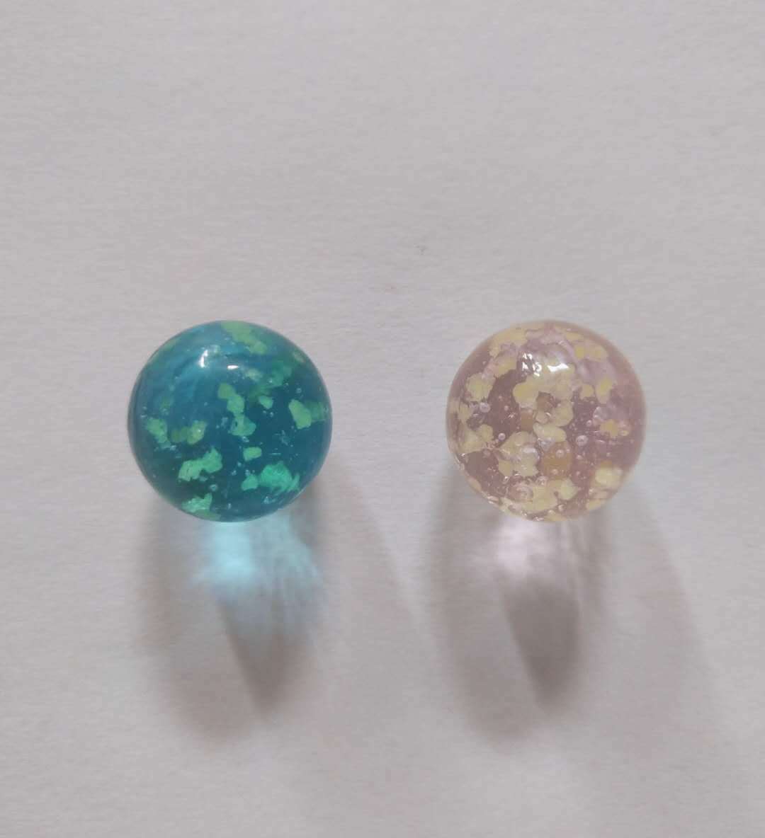 25mm GLOW IN THE DARK SHOOTER Glass Mib Marbles ball Large 1″