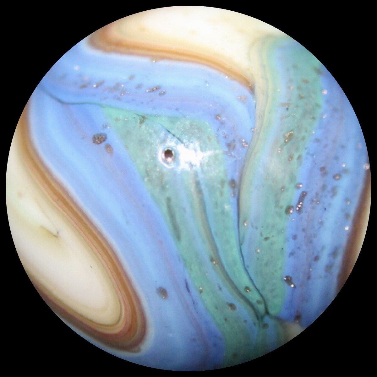 JABO Pastel Marble: Gold Lutz & Flames Shooter