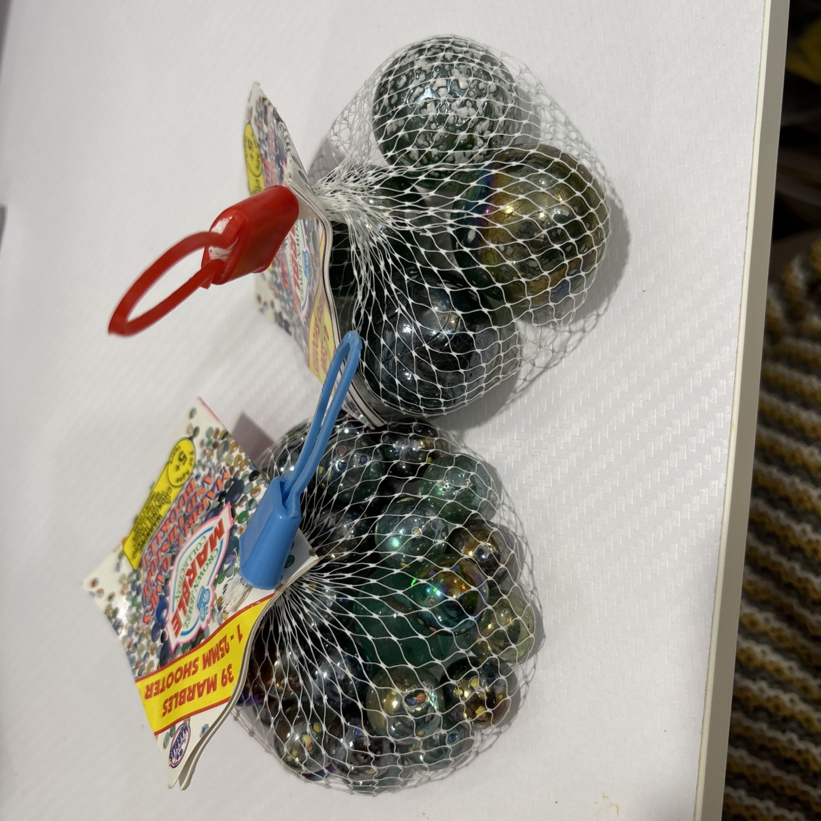 Tootsie Toy Hot Shot LOT OF 2 Vintage Shooter Marbles 25mm 4-35mm Shooters