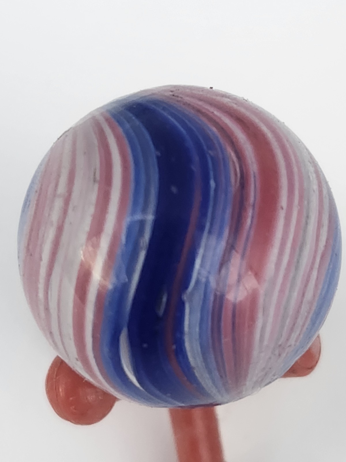 Antique German Handmade Onion Skin Blue, White and Pink.72