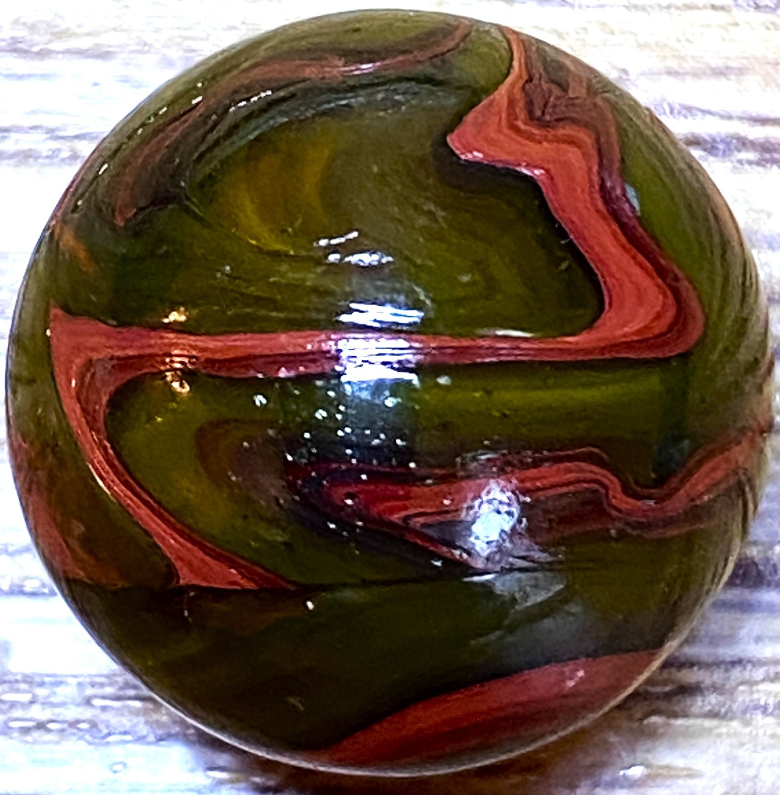 DAS/JABO CONTRASTY OXBLOOD SWIRLED SHOOTER .72″ BOX03/245