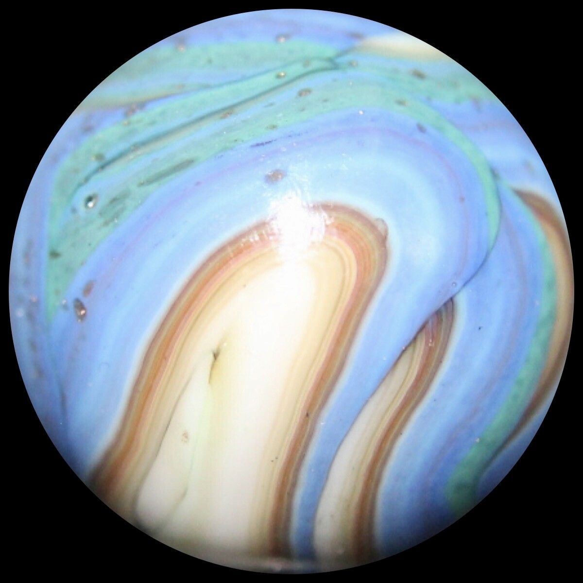 JABO Pastel Marble: Gold Lutz & Flames Shooter