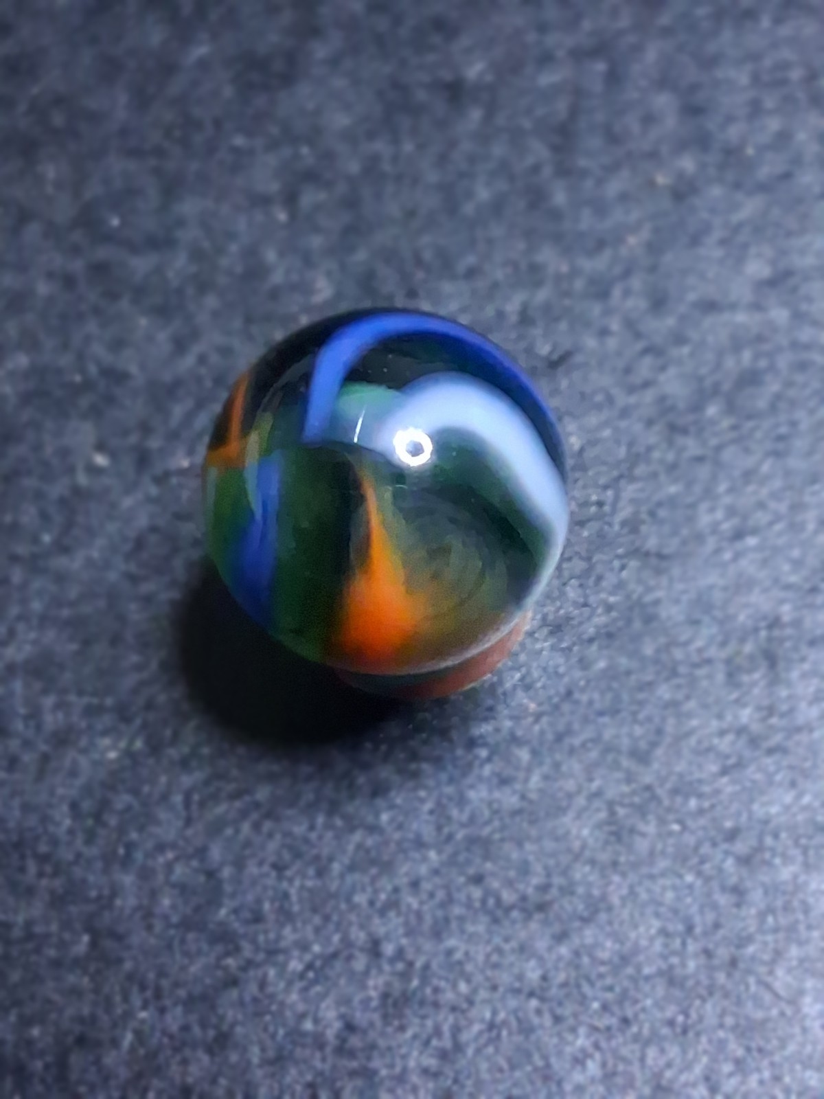Peltier MCR Multi-Color Rainbow Transparent 5/8 Blue Orange White MINT Vintage