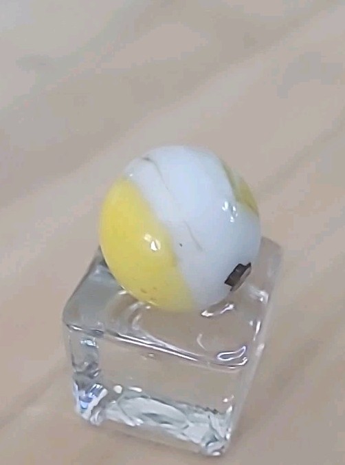 ” JEFF ” MARBLE 3/4″ COMIC STRIP CHARCATER MARBLE PELTIER GLASS NM/-M