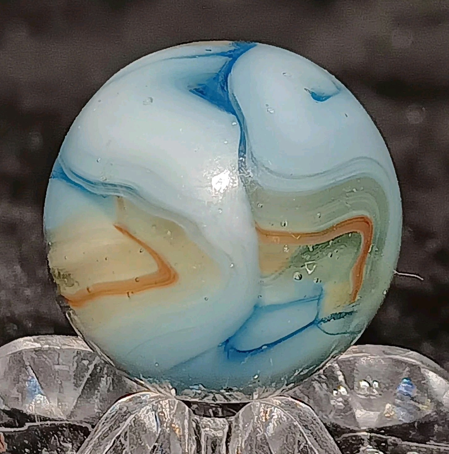 (HTF) Vintage Ravenswood Swirl Marble. .65″ Mint. TOP SHELF KEEPER