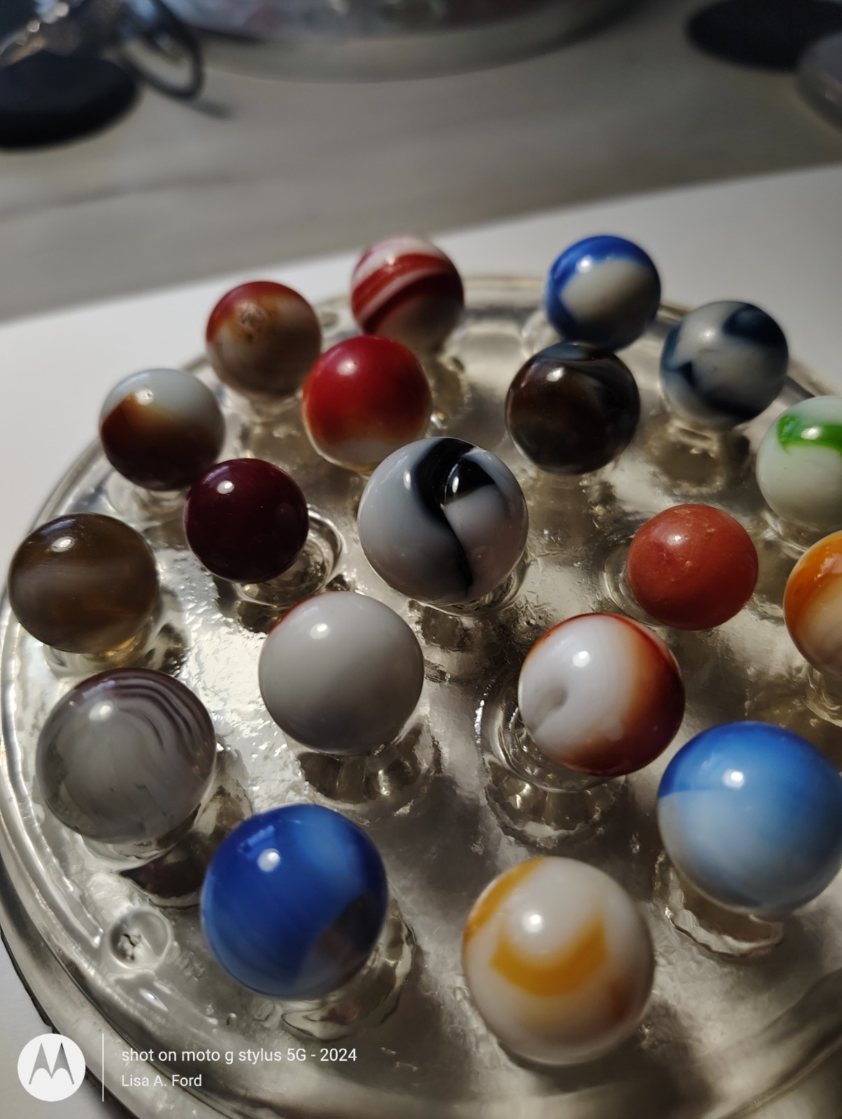 Vintage Marbles Lot of 19 Akro Agate Peltier Vitro Alley Estate Find WOW LOOK!