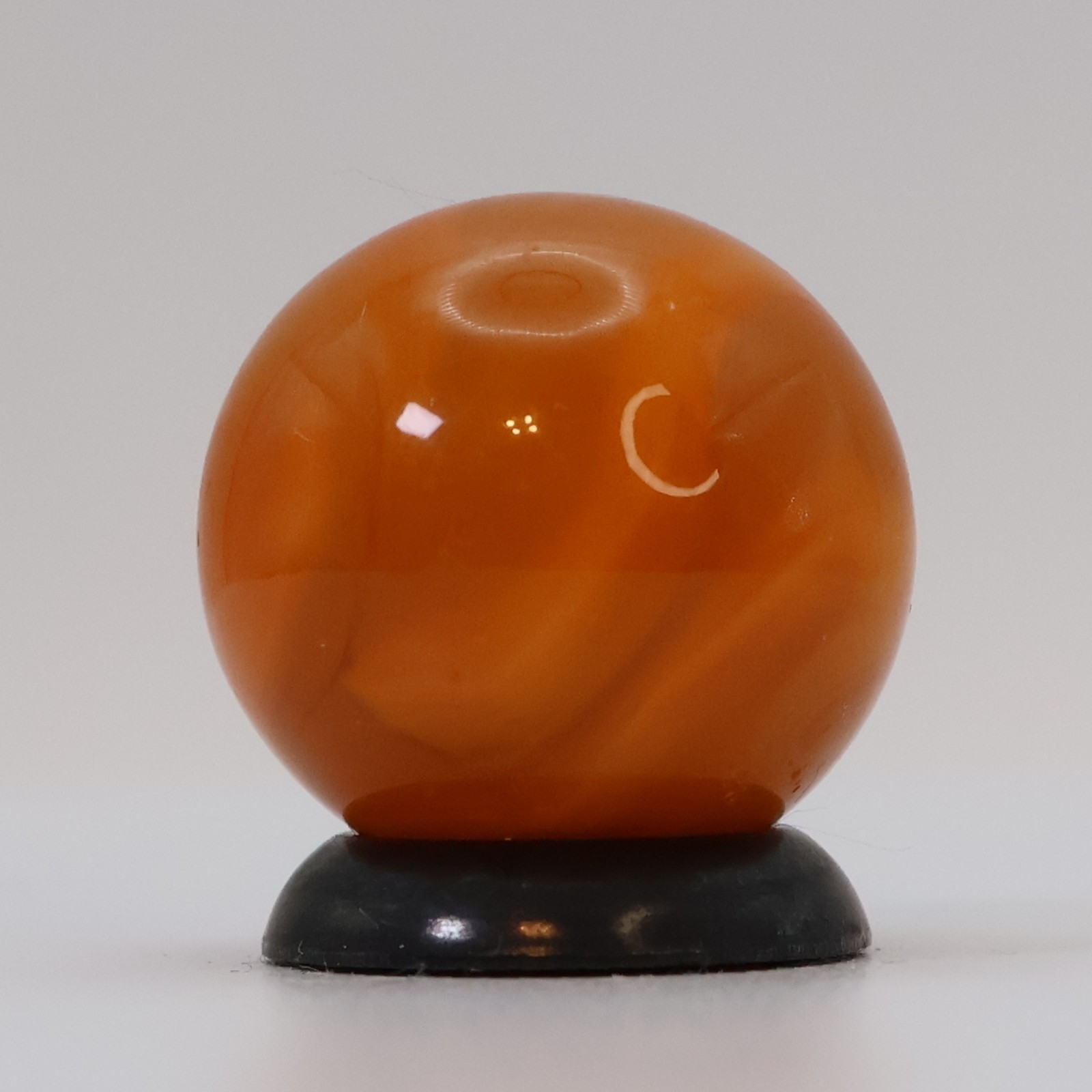 5/8″ Swirl Marble Translucent Orange on Orange UV M-