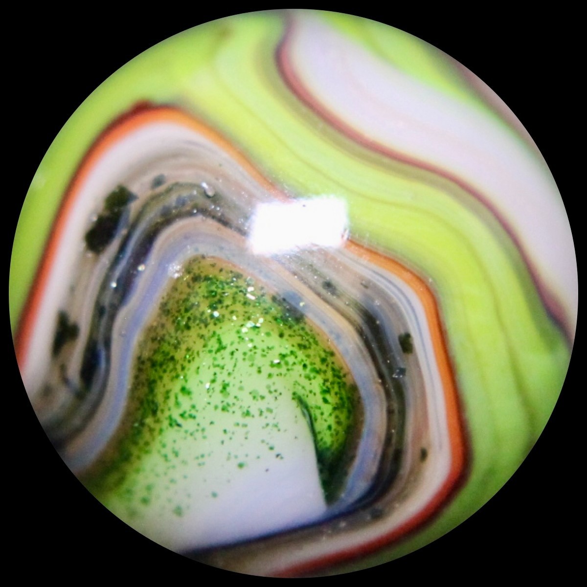 DAS Equinox Marble Collector Series: Lime & Emerald Green Aventurine