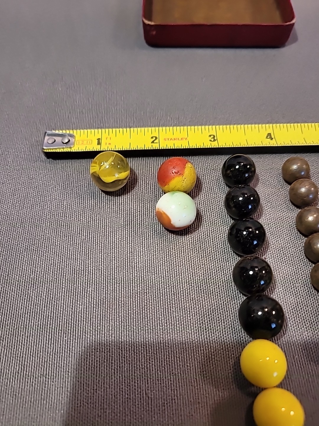Lot of Random Vintage Antique Marbles Dice Steel Balls Mixed Sizes And Colors