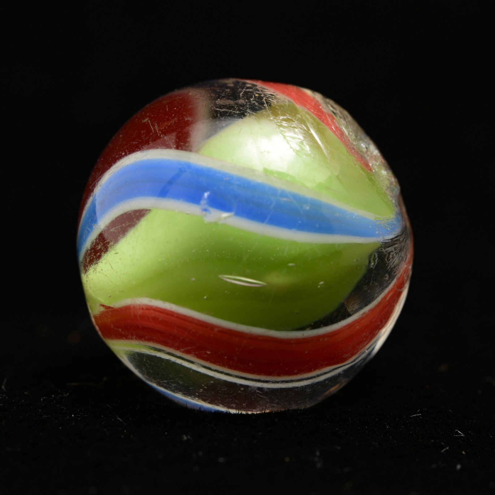 Lime Green Solid Core German Handmade Antique Marble English Style 17mm 21/32”