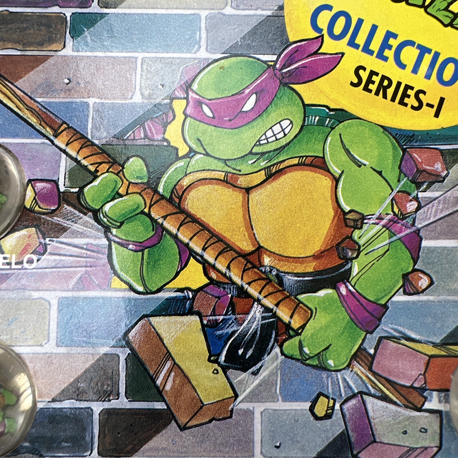 VTG Teenage Mutant Ninja Turtles RAD Rollers Action Marbles Collection Series 1