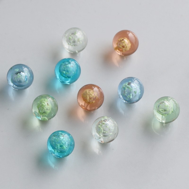 Luminous Glass Ball 16/20/22/25/30mm Cream Console Game Pinball Machine DIY Toy
