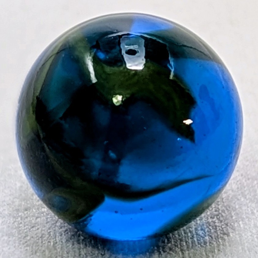 VTG Rare Christensen Agate Co. Aqua Marine Cyclone Translucent 5/8 Wet-Mint…