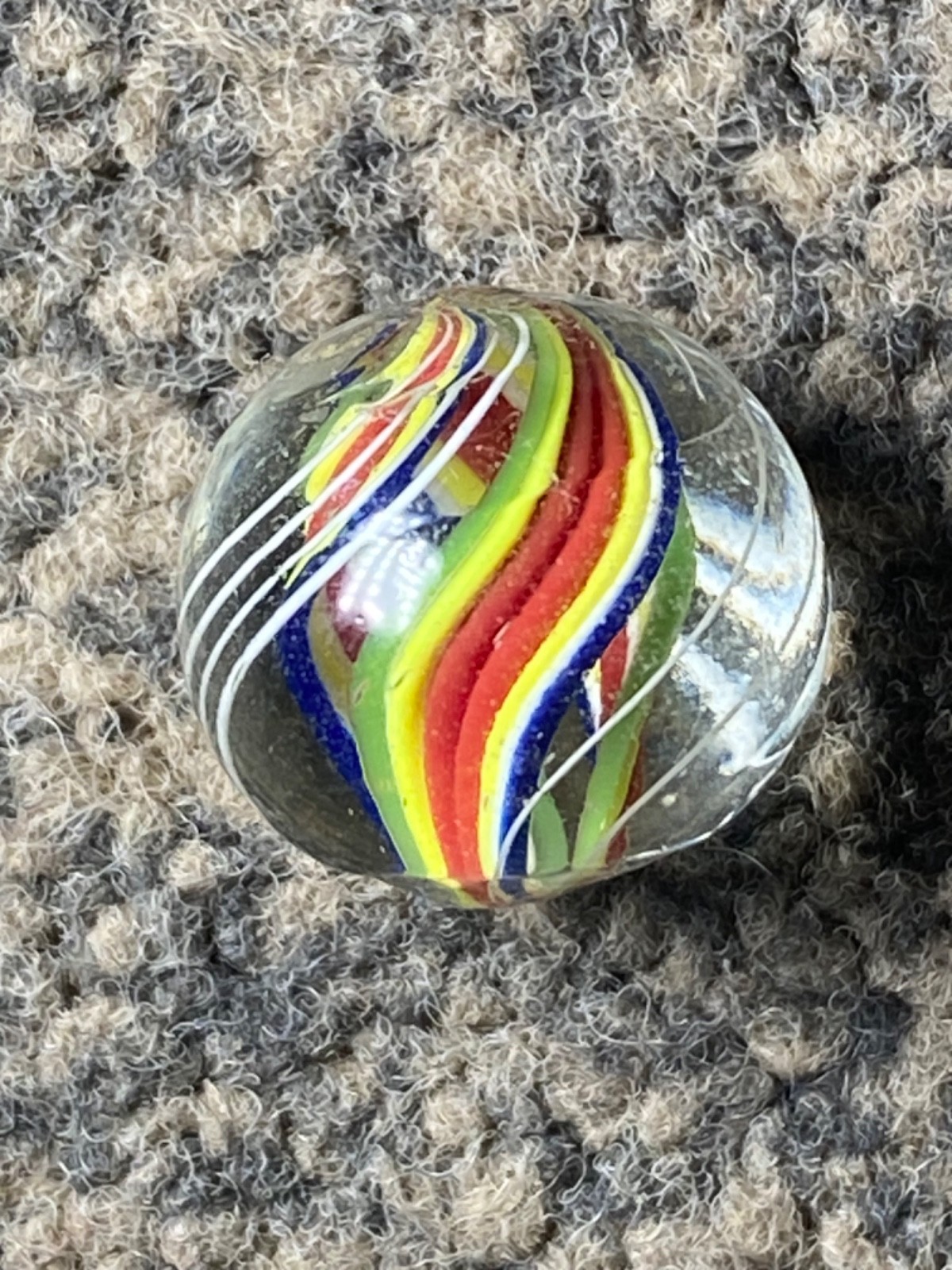 Antique German Marble colourful divided core 15mm 0.60 mint