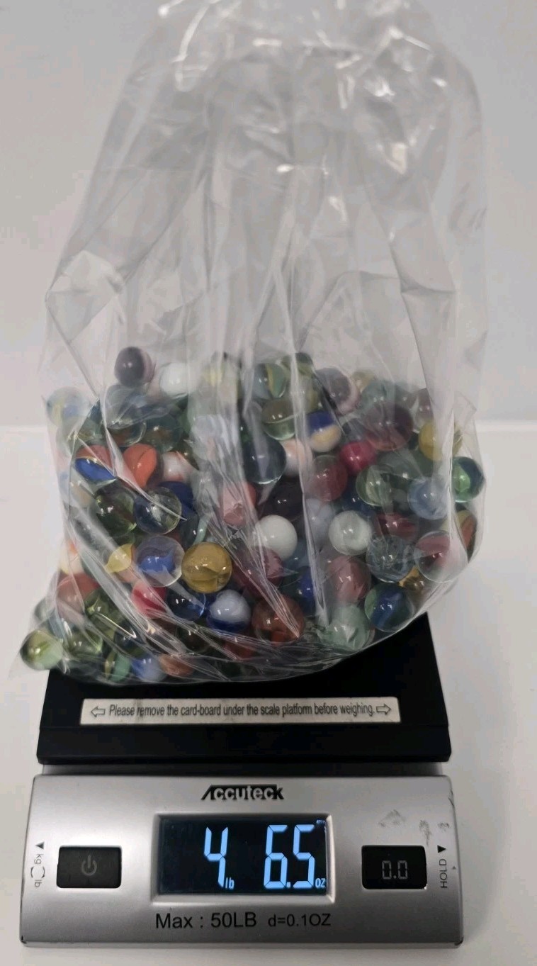 Vintage Marbles Mixed Lot 4 Pounds Mixed Lot Some Large. SEE PICTURES. AS IS