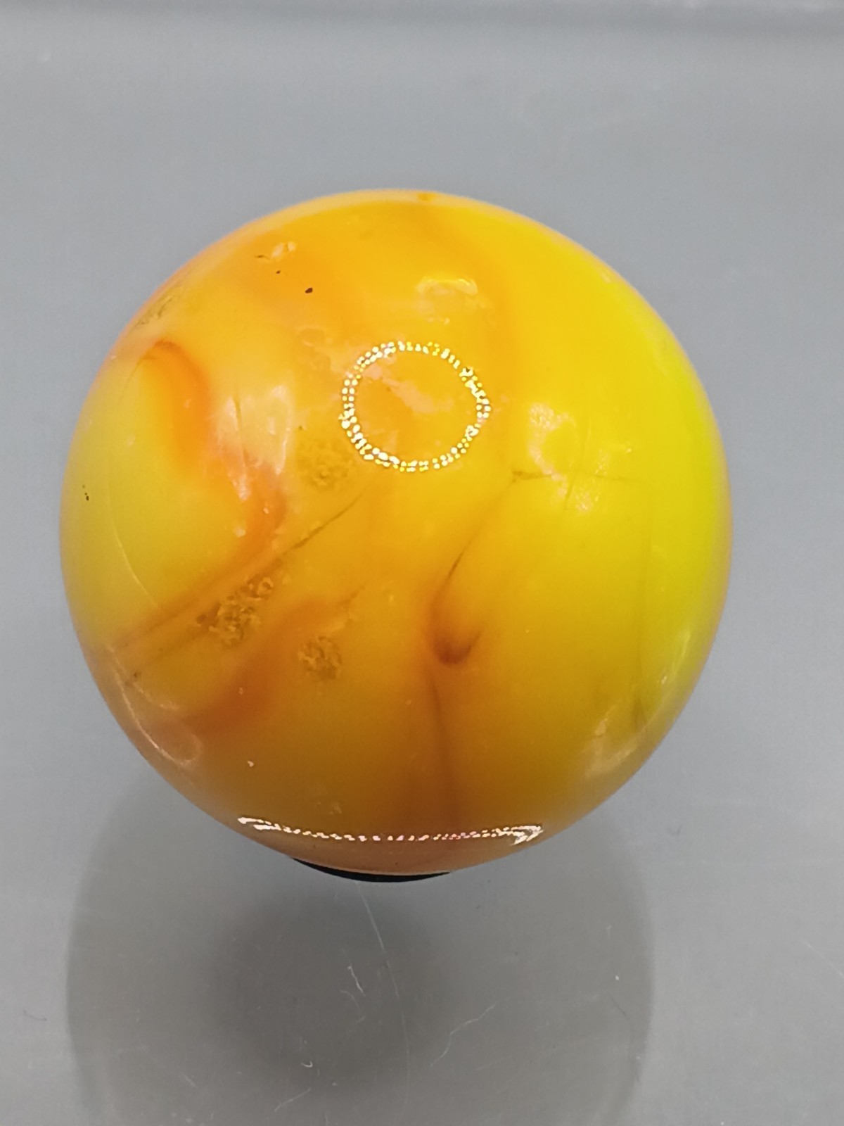 .95″ Vintage Marble – UV Uranium Glow Sun Marble Swirl- Jabo DAS