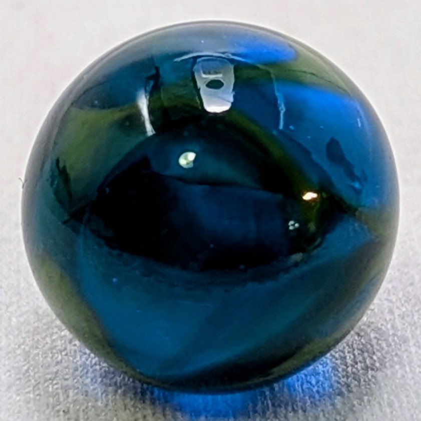 VTG Rare Christensen Agate Co. Aqua Marine Cyclone Translucent 5/8 Wet-Mint…