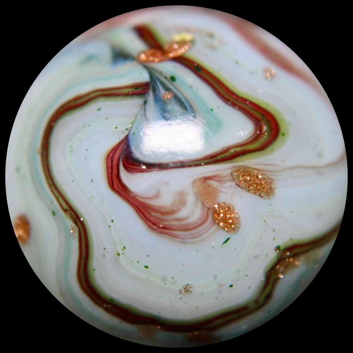 DAS Harvest Moon Marble Collector Series: Wild Dichroic w/Lutz