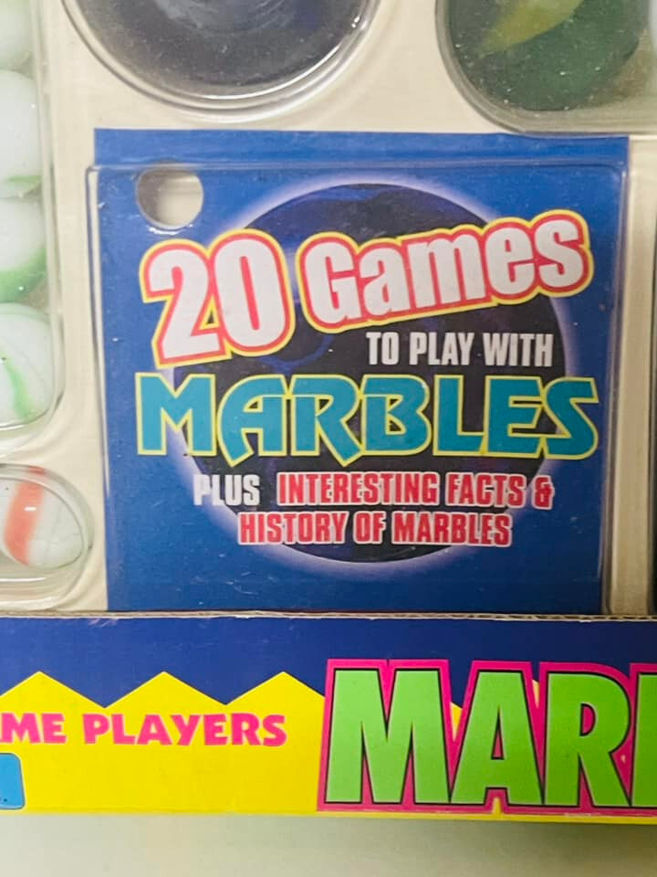 1997 Marble Mania By Imperial Toy Corporation- Boxed Set of 106 Marbles VINTAGE