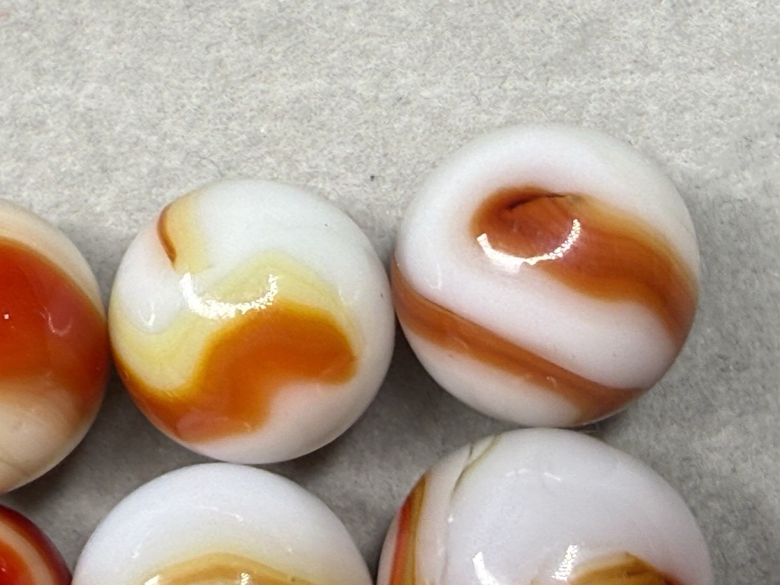 Lot Of 12 CAC Alley Ravenswood Heaton Swirl Marbles .49” To .64” NM(+)