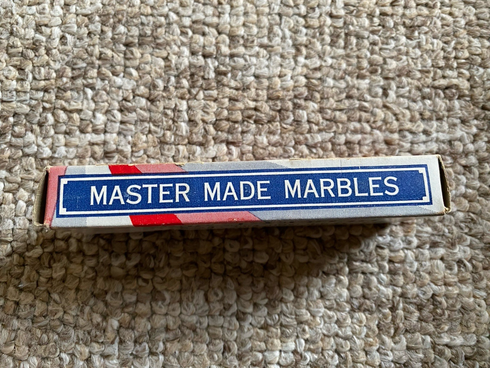 Vintage 1950’s Master Made Marbles No 13 Original Dudley Simms West Virginia Box