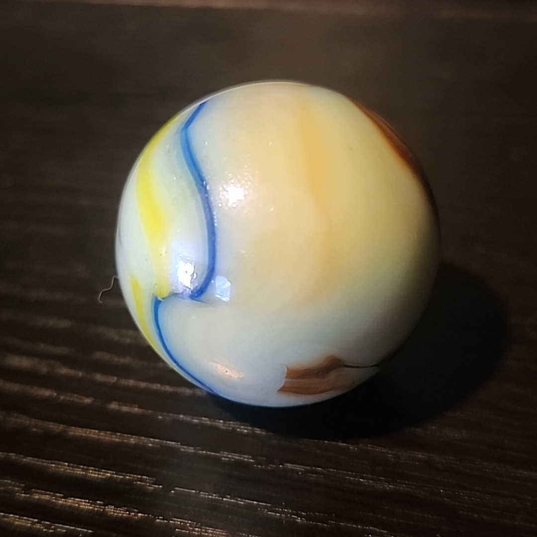 Large Vintage Boulder Marble 34.8mm In Diameter Swirl – Unknown Maker