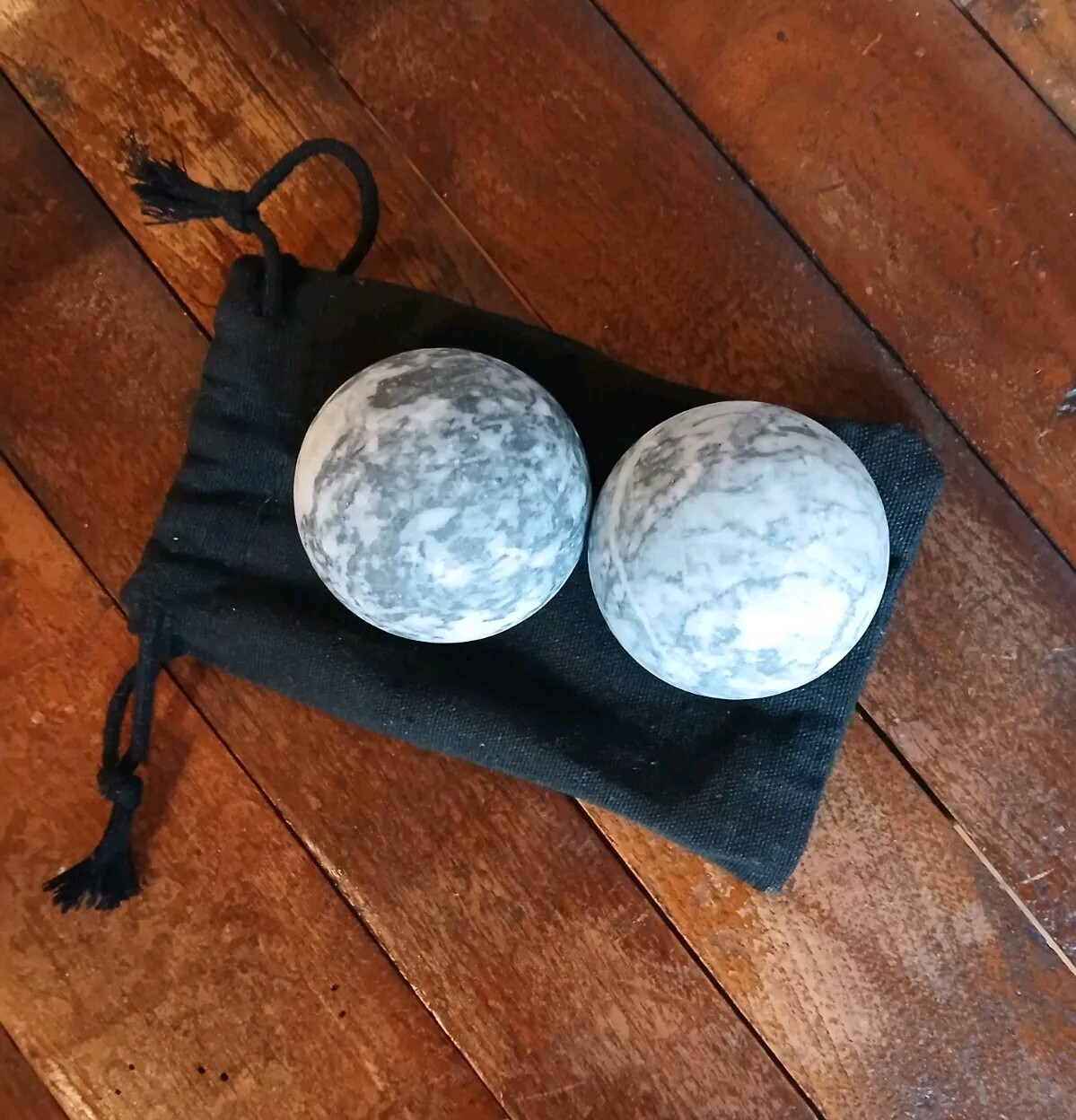 Set 2 Marble Spheres 3.5″ Ball Sphere Set