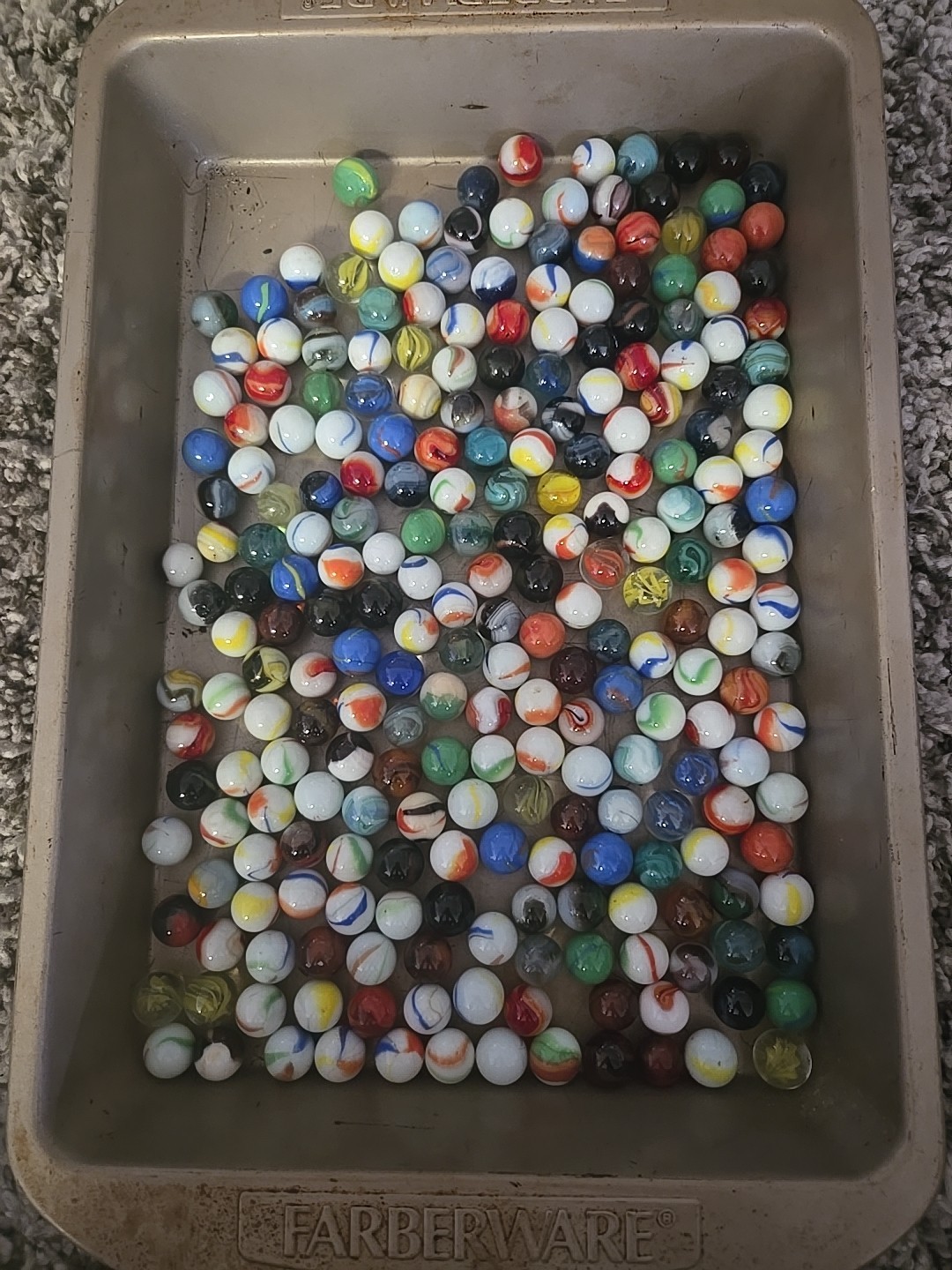 2 Ibs 12 Oz Assorted Vintage Glass Marbles – Lot 11