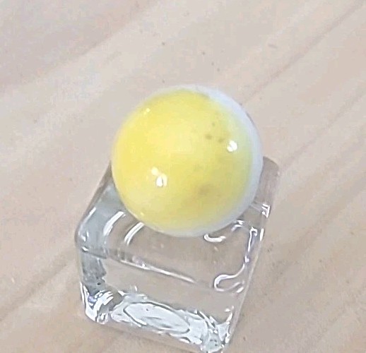 ” JEFF ” MARBLE 3/4″ COMIC STRIP CHARCATER MARBLE PELTIER GLASS NM/-M