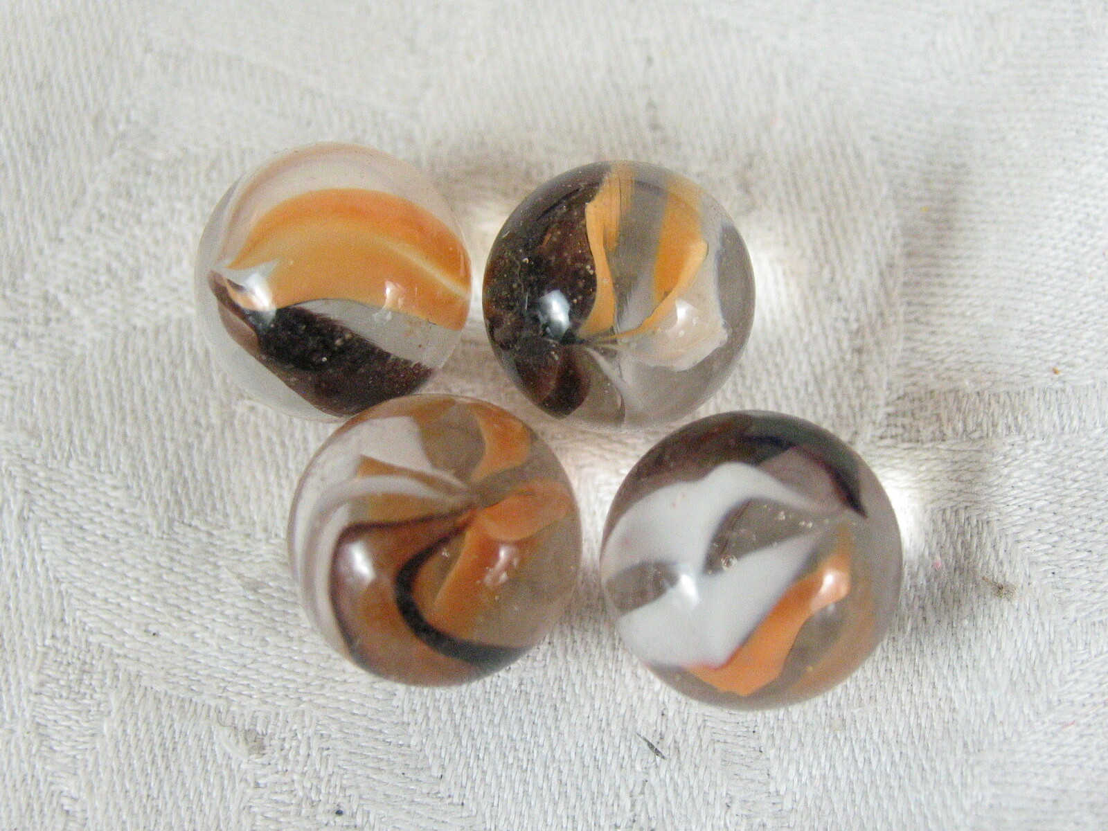 Vintage China Clay & Other Glass Swirl Marbles Collection 106 Total