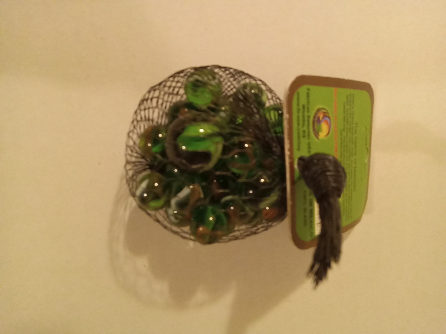 Net Bag 25 “Jungle” Glass Mega Marbles 24 Players & 1 Shooter 2009-13 Header