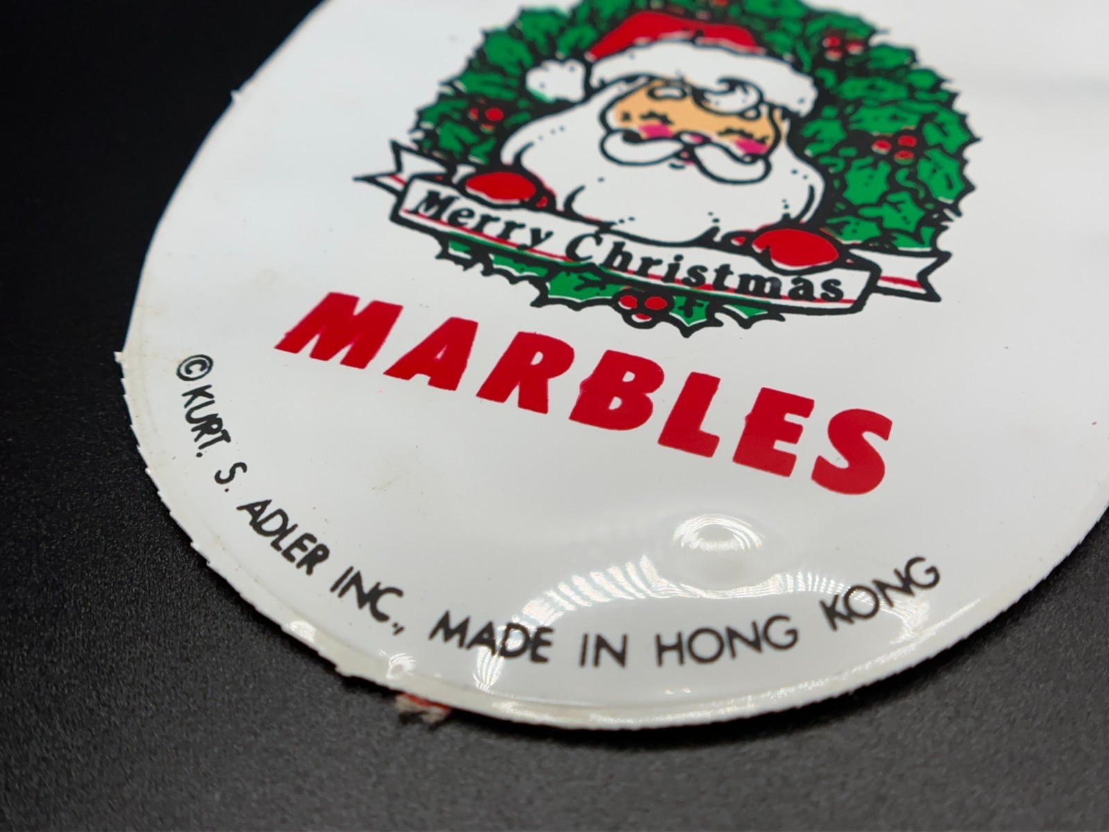 Vintage KURT S. ADLER Christmas Santa Marbles Bag – Hong Kong – NOS!