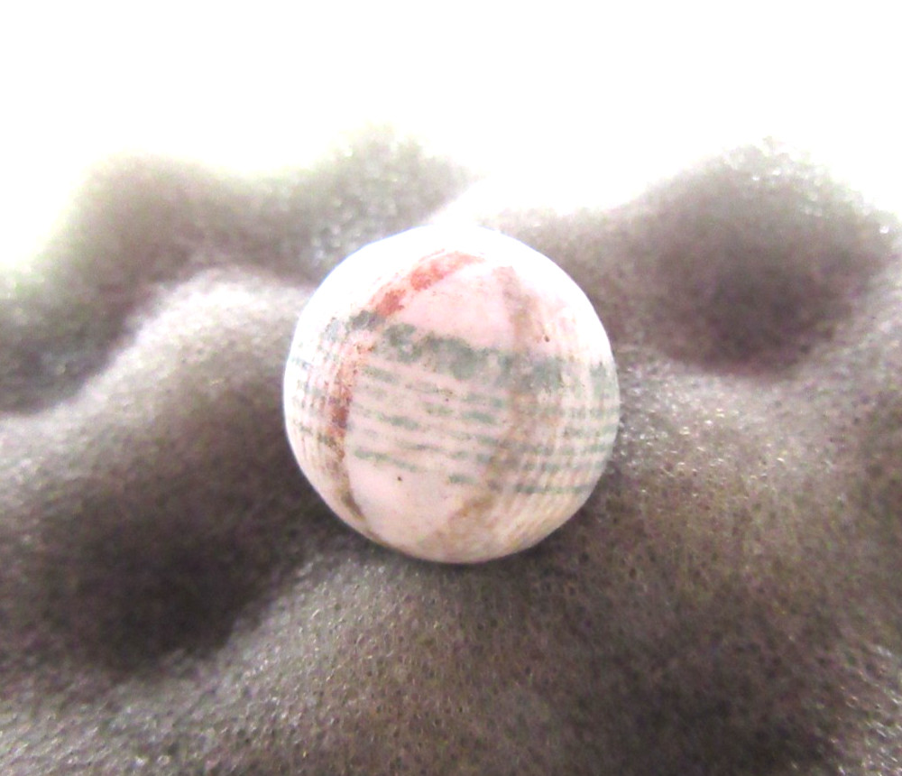 ANTIQUE CHINA LINED UNGLAZED CLAY MARBLE 11/16″ 3 colors