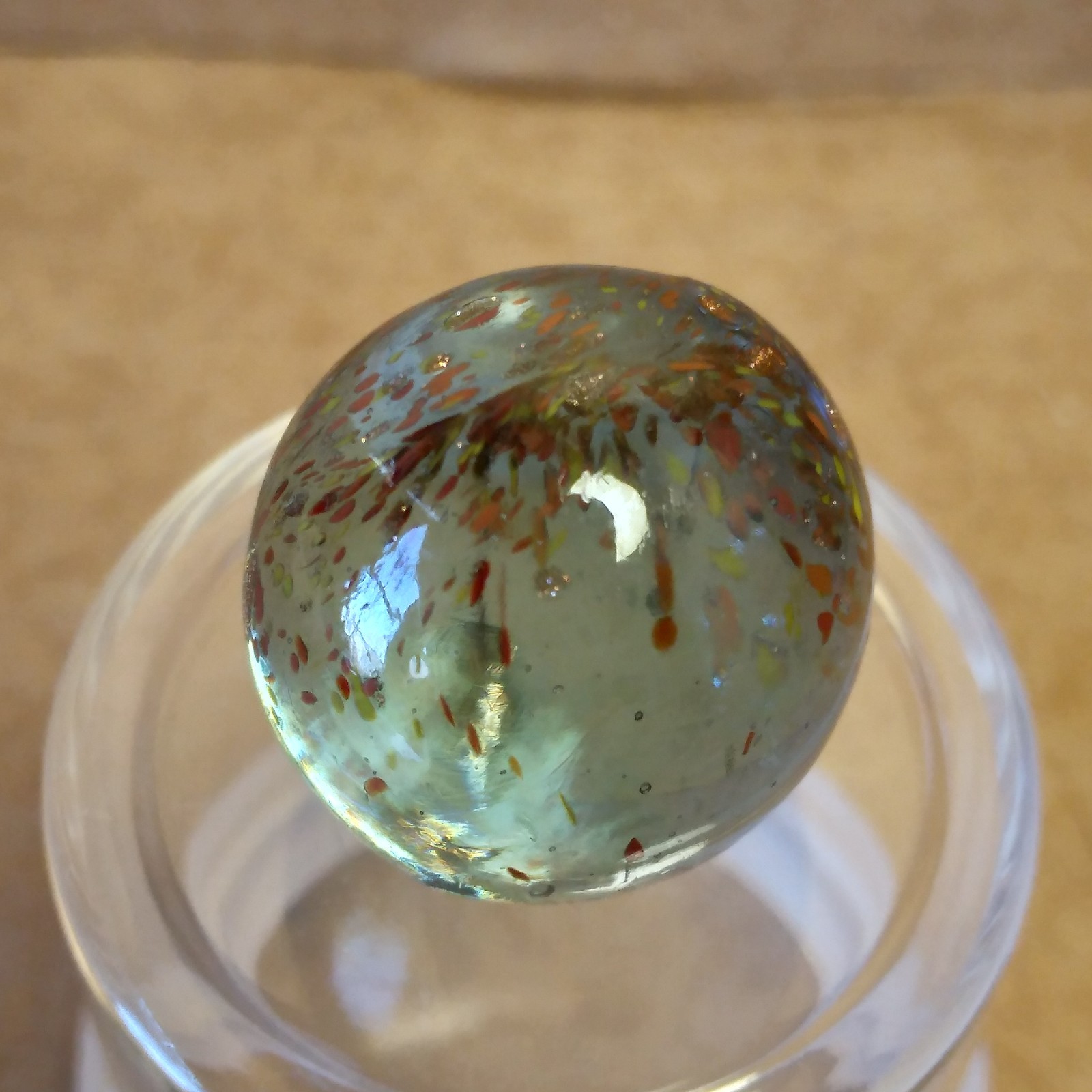 .60″ Marble- Vacor Jabo Christensen- Frit, Lutz, Glows- Guinea Atmosphere Style?
