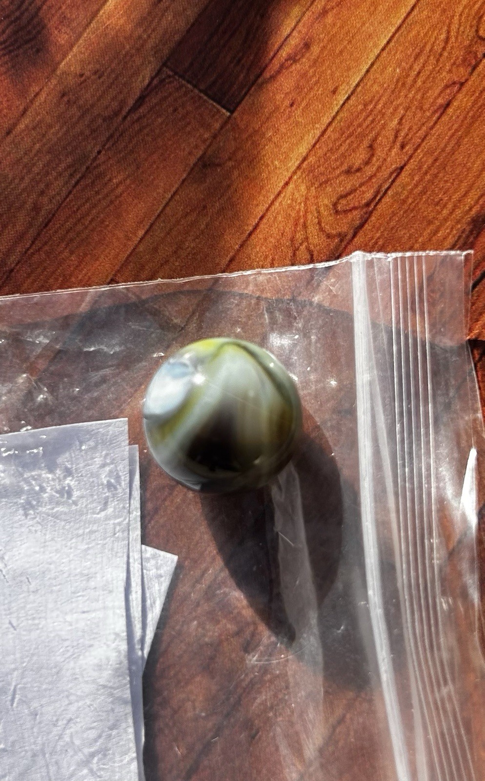 Vintage Ally Agate Abalone Swirl Marble HTF