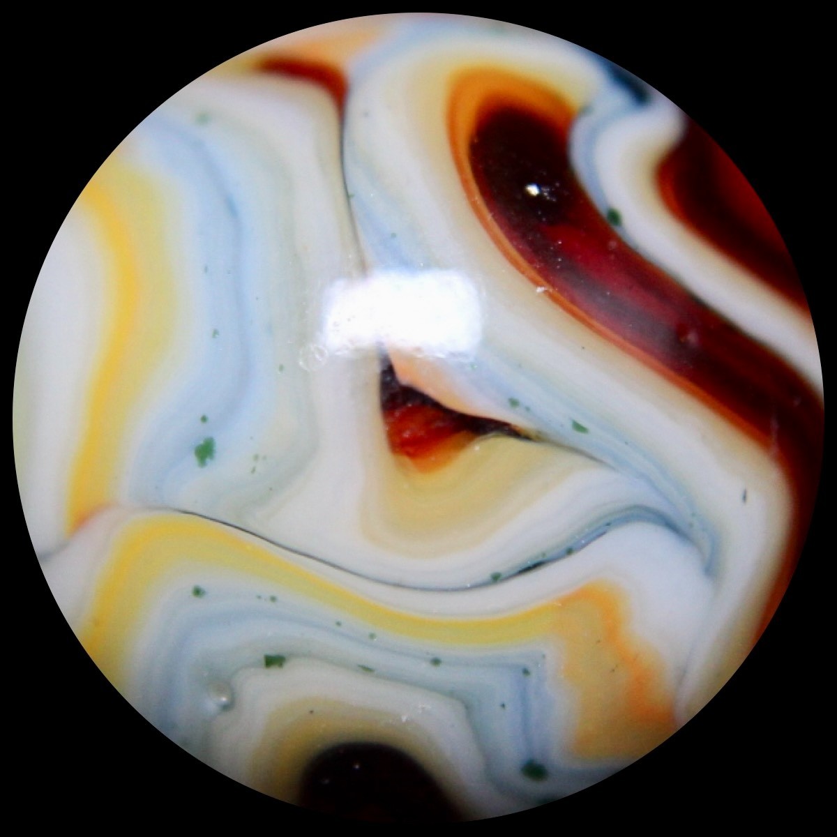 JABO Indian Summer Marble Collector Series: Tangerine Superman 0.760″