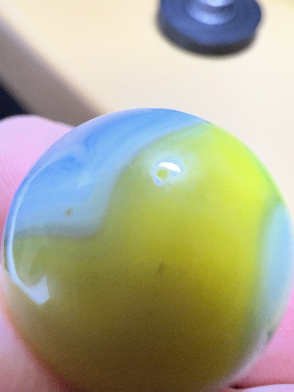 Vitro Easter Egg Marble Vintage Marbles 0.591”
