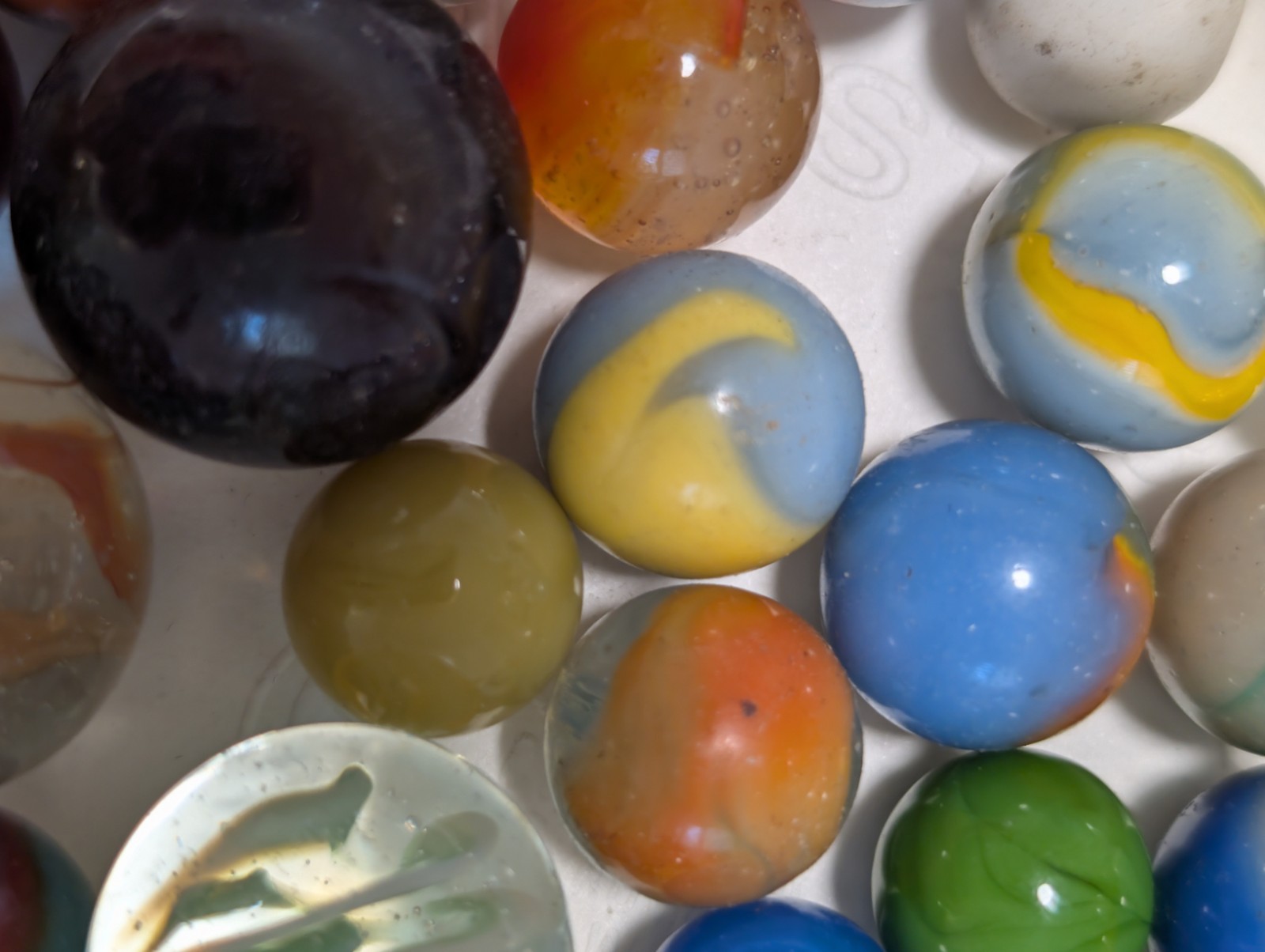 #3 Collectable Mint- Excellent Vintage Mixed Beautiful Marbles, 1930’S-1960’S