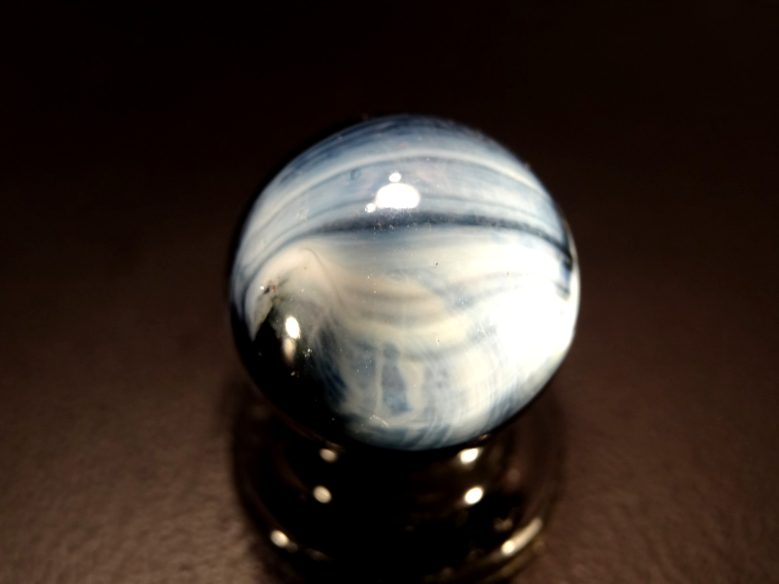 Master Marble ” AMAZING RARE SUNBURST ” Awesome colors Wet Mint