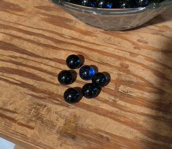 5 LBS OF 9/16″ +or- COBALT BLUE MARBLES